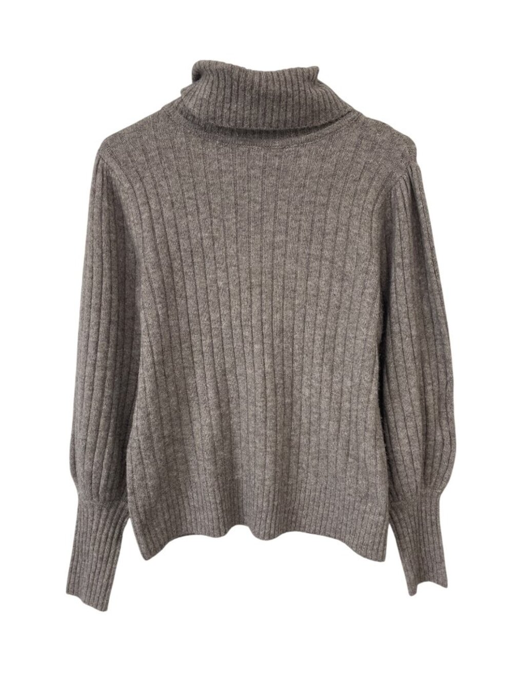 Jamison Sweater XS Ribbed Turtleneck Long Sleeve Pullover Oatmeal Comfort Knit